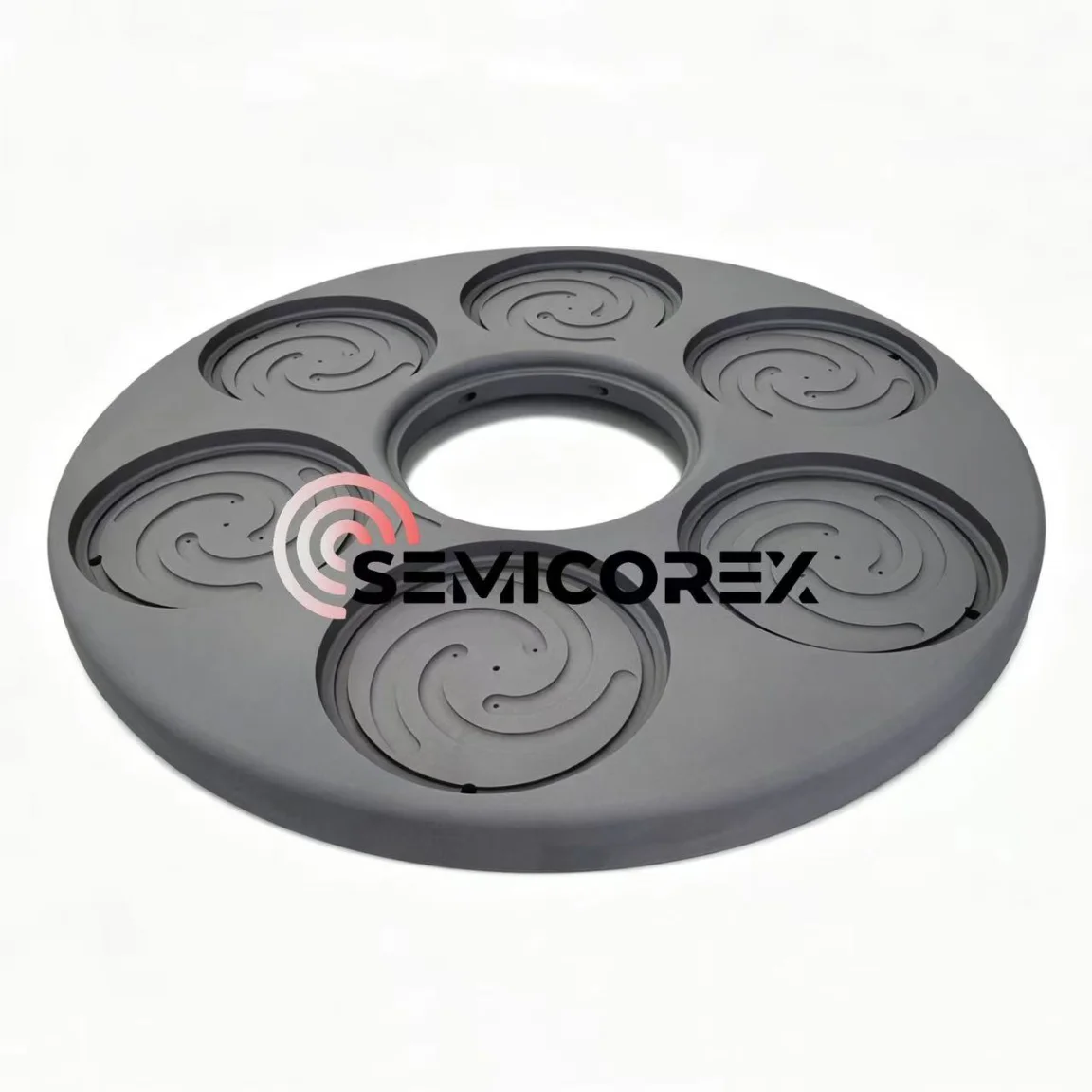 SiC-coated planetary susceptors